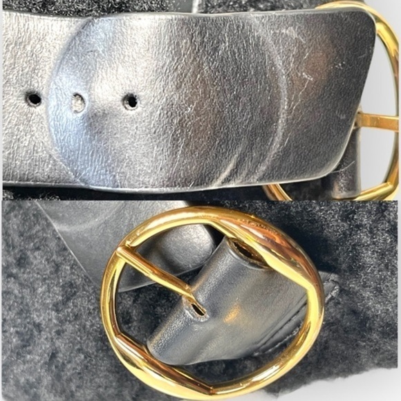 Isabel Marant Mirvin Backless Shearling Clogs Mules Black size EU38 US 8 - Picture 9 of 16